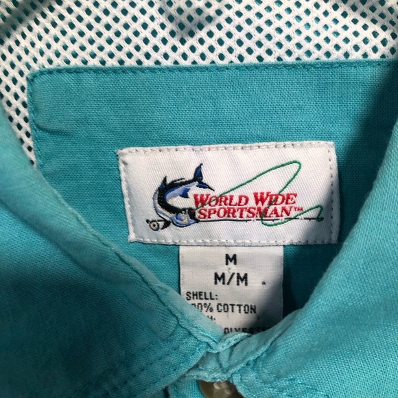 Men’s fishing shirt World Wide size medium - Picture 2 of 6